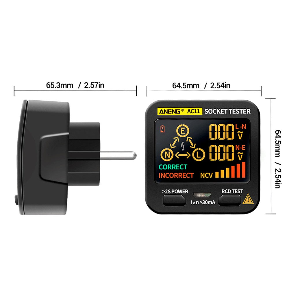 ANENG AC11 LCD Socket Tester & Electric Leakage Detector