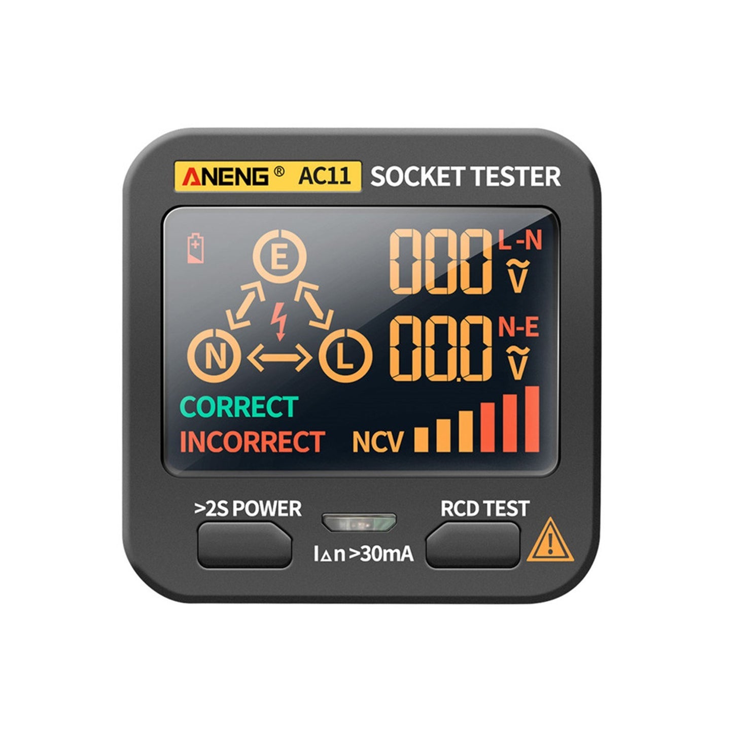 ANENG AC11 LCD Socket Tester & Electric Leakage Detector
