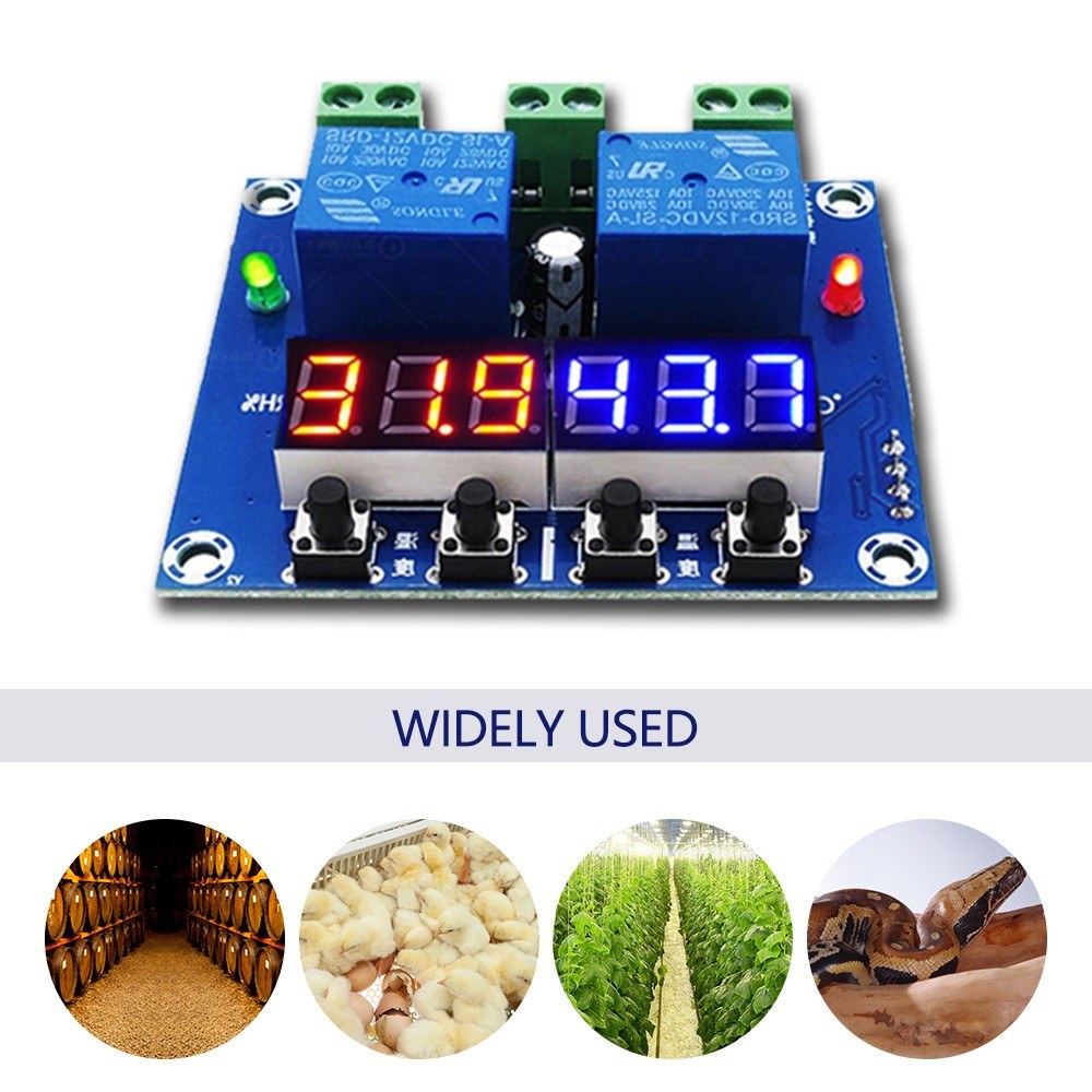 ZFX-M452 Digital Humidity & Temperature Controller - Automatic Thermostat & Humidistat Module