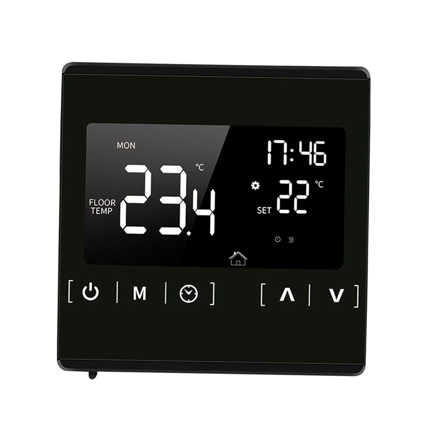 Programmable Smart LCD Touchscreen Thermostat for Home Electric Floor & Water Heating Systems, 85-250V Temperature Controller