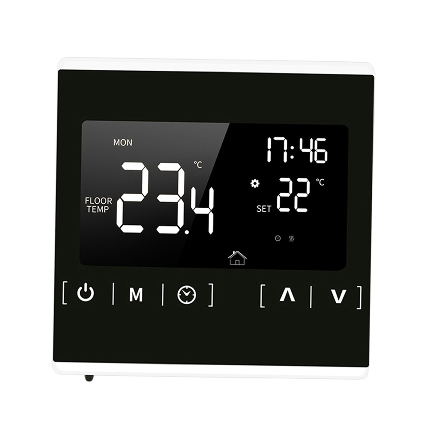 Programmable Smart LCD Touchscreen Thermostat for Home Electric Floor & Water Heating Systems, 85-250V Temperature Controller