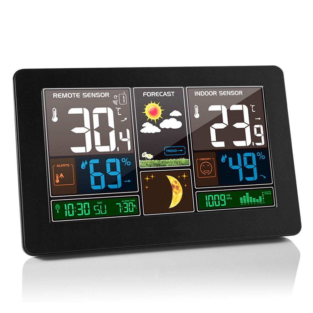 3-in-1 Wireless Weather Station: Indoor Outdoor Thermometer, Hygrometer & Barometer