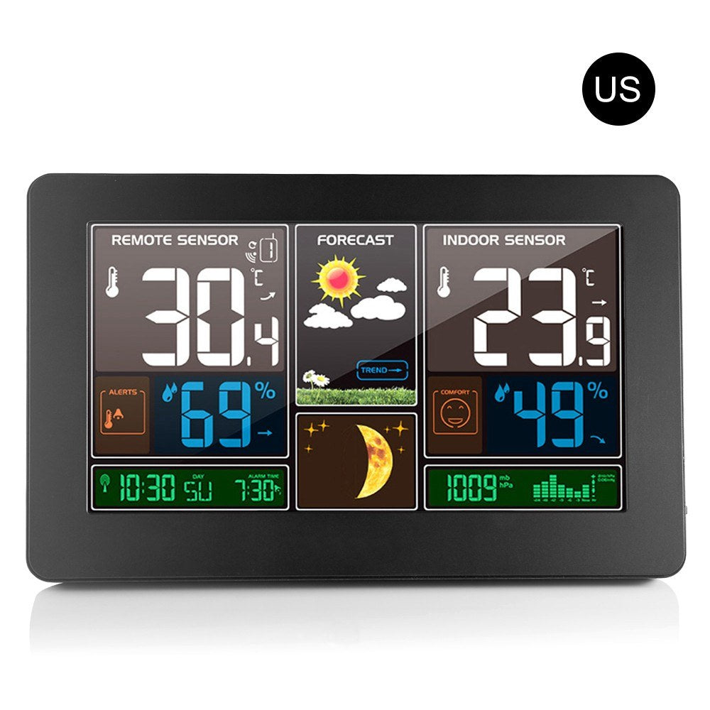 3-in-1 Wireless Weather Station: Indoor Outdoor Thermometer, Hygrometer & Barometer