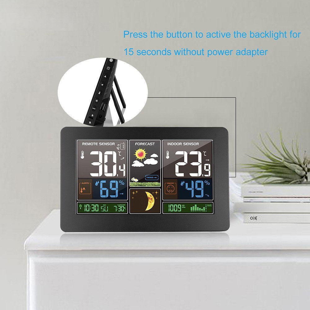 3-in-1 Wireless Weather Station: Indoor Outdoor Thermometer, Hygrometer & Barometer