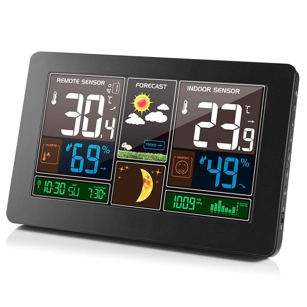 3-in-1 Wireless Weather Station: Indoor Outdoor Thermometer, Hygrometer & Barometer