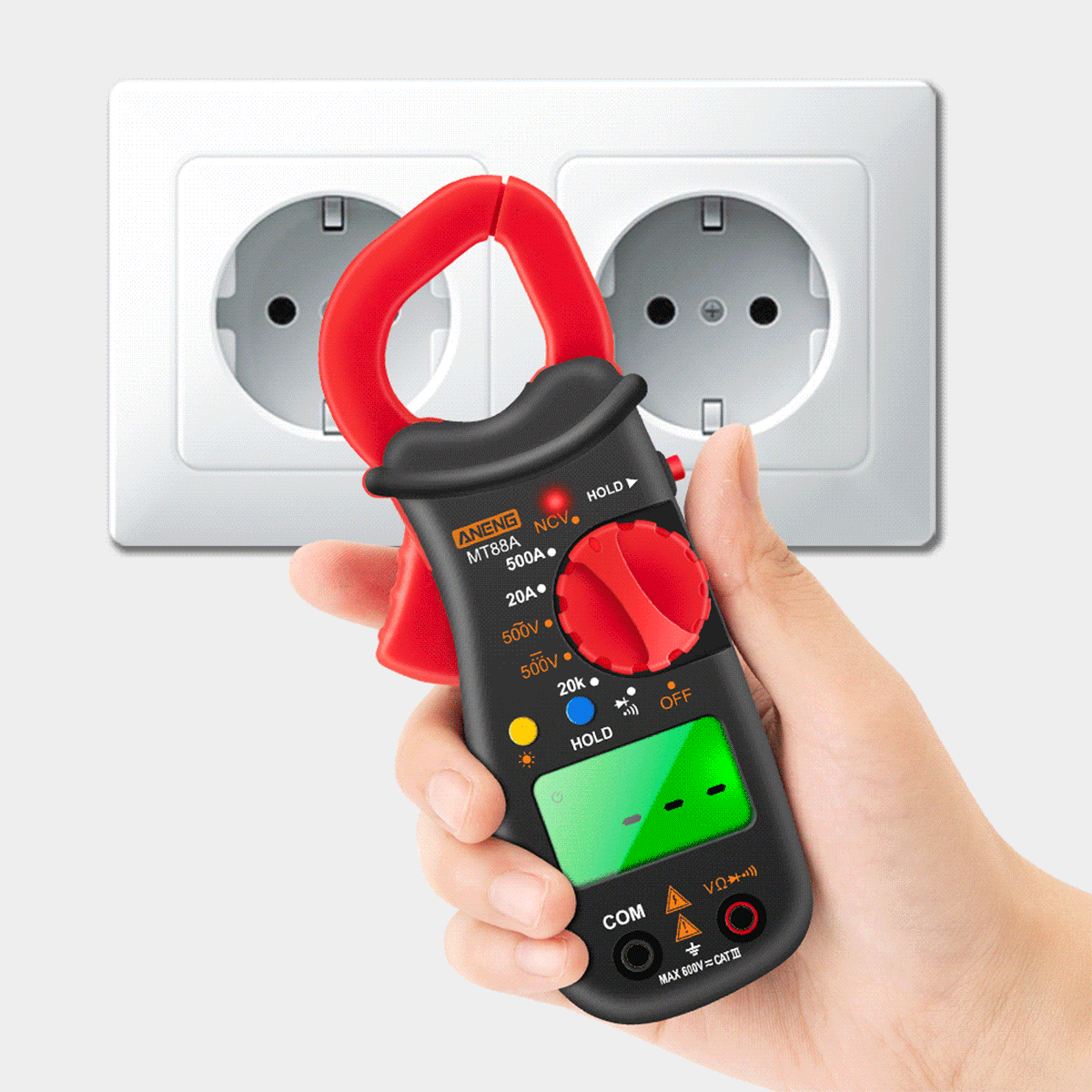 ANENG MT88A Digital Clamp Meter Multimeter LCD Universal Tester