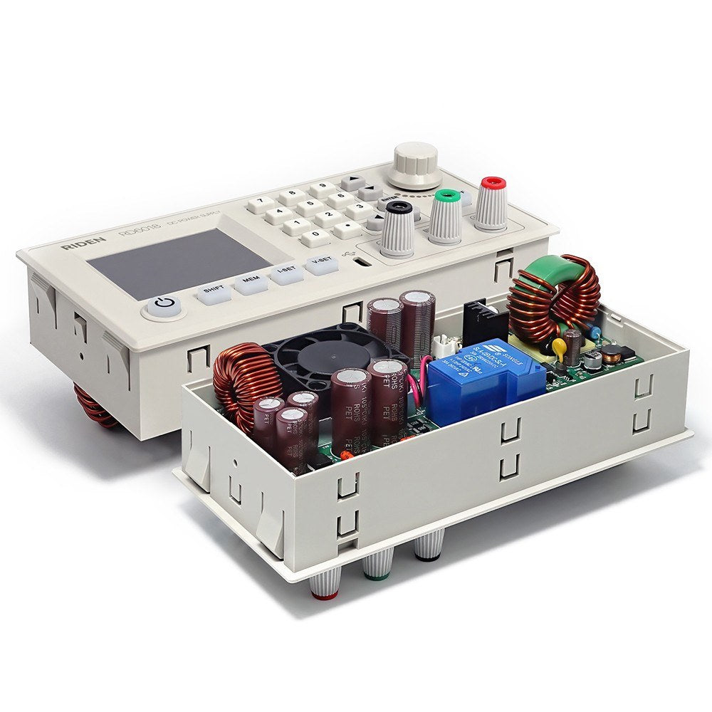 RD6018 18A DC Power Module: CV/CC, Keypad & PC Control, WiFi/App Support, Firmware Updatable