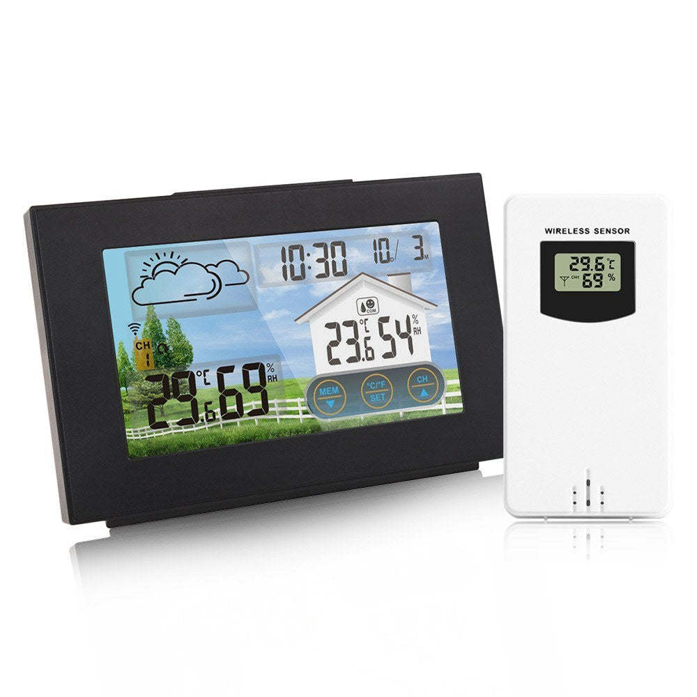 Indoor Outdoor Wireless Weather Station with Thermometer, Hygrometer & Sensor