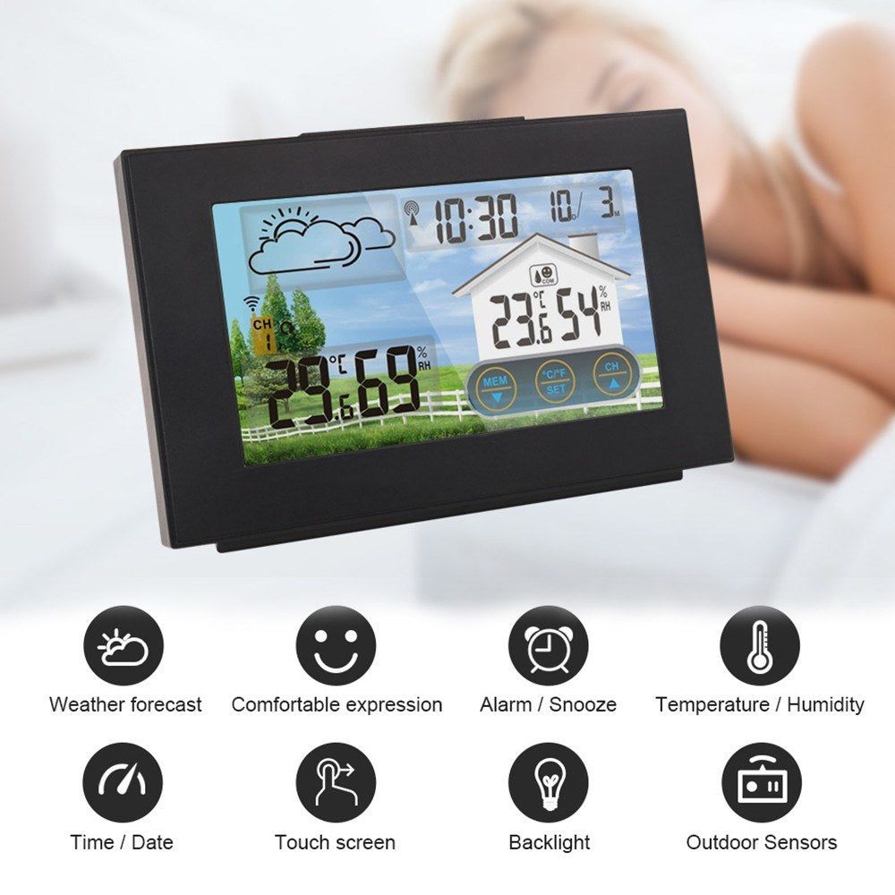 Indoor Outdoor Wireless Weather Station with Thermometer, Hygrometer & Sensor