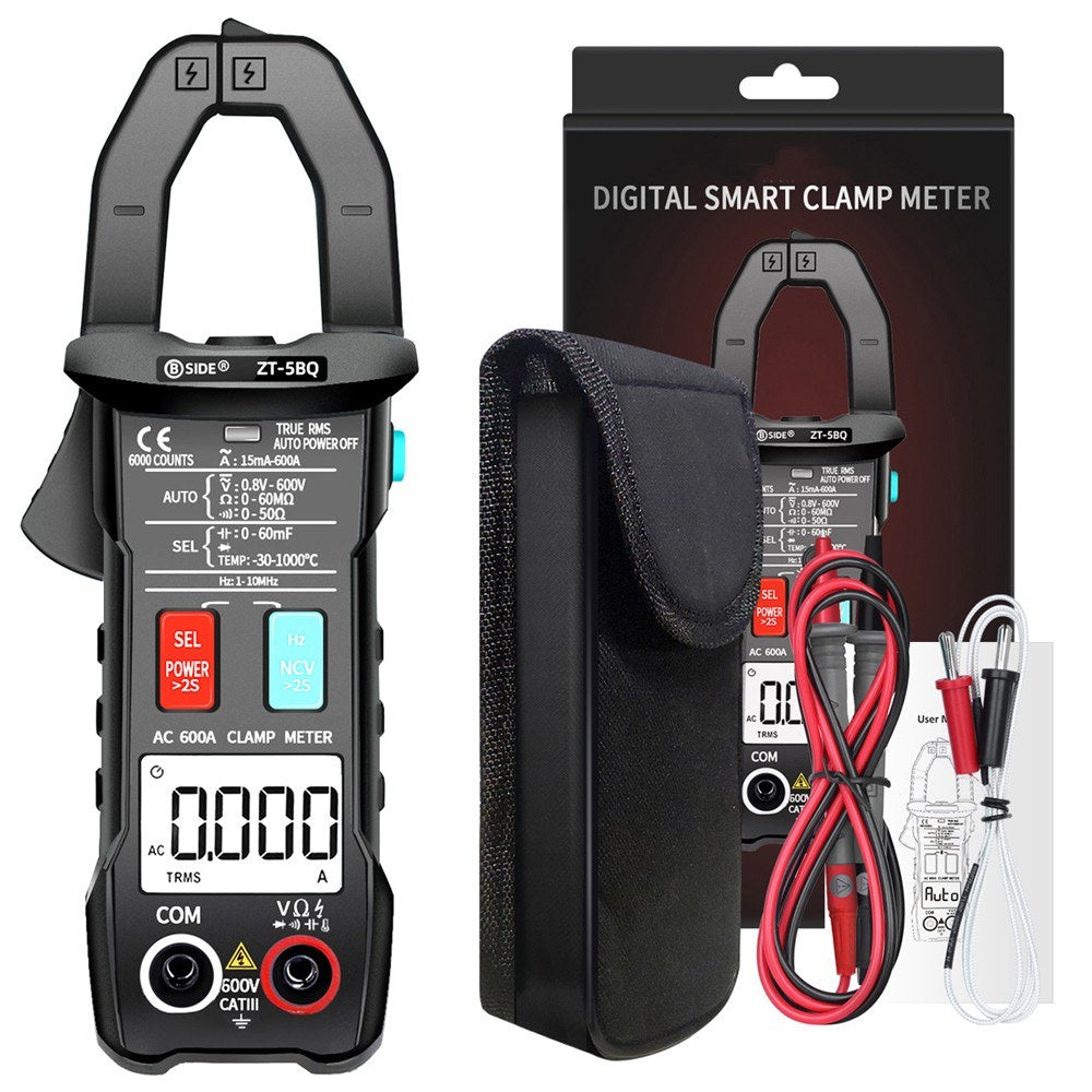 BSIDE ZT-5BQ 6000 Counts True RMS Digital Clamp Meter with BT and NCV Function