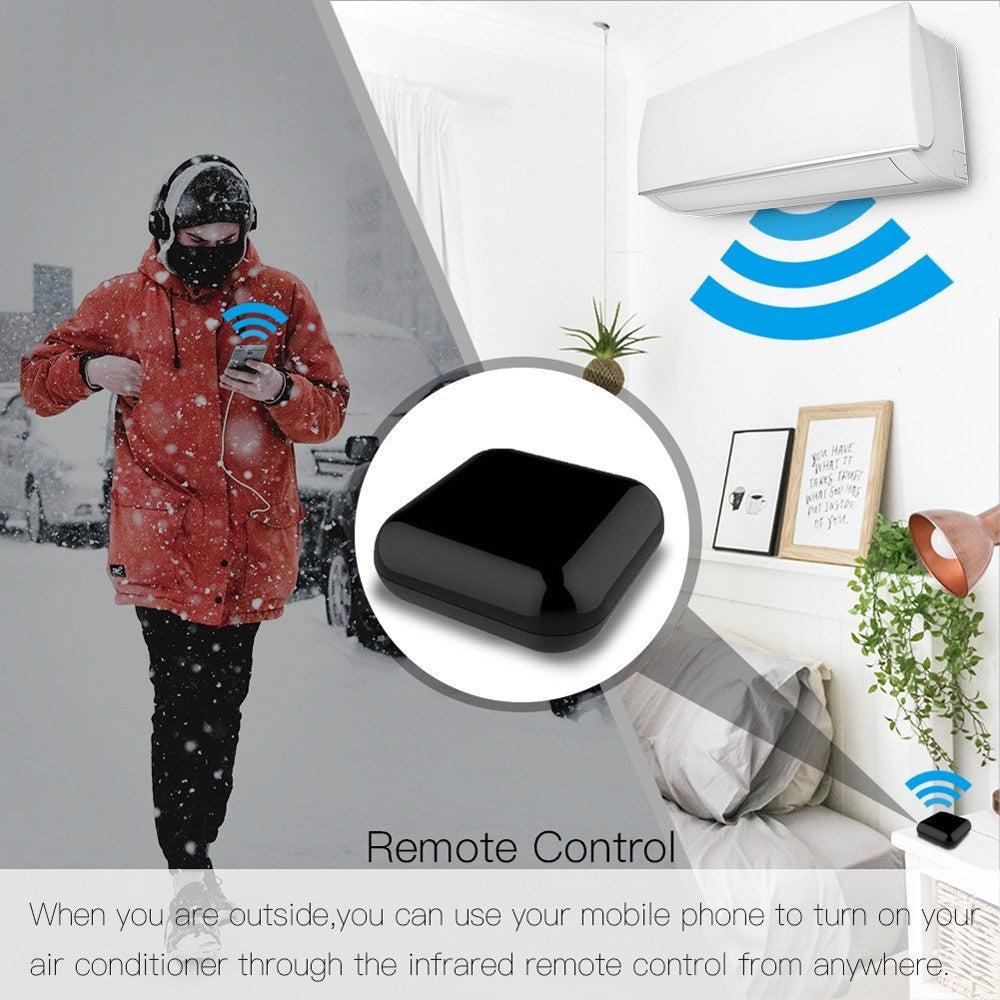 Universal WiFi IR RF Smart Remote Controller - Voice Control Compatible with Tuya & Alexa for Intelligent Home