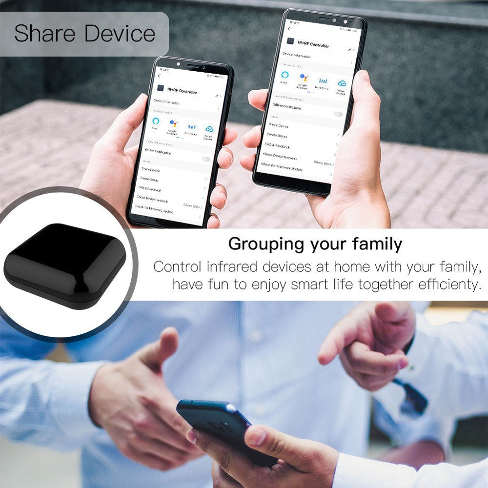 Universal WiFi IR RF Smart Remote Controller - Voice Control Compatible with Tuya & Alexa for Intelligent Home