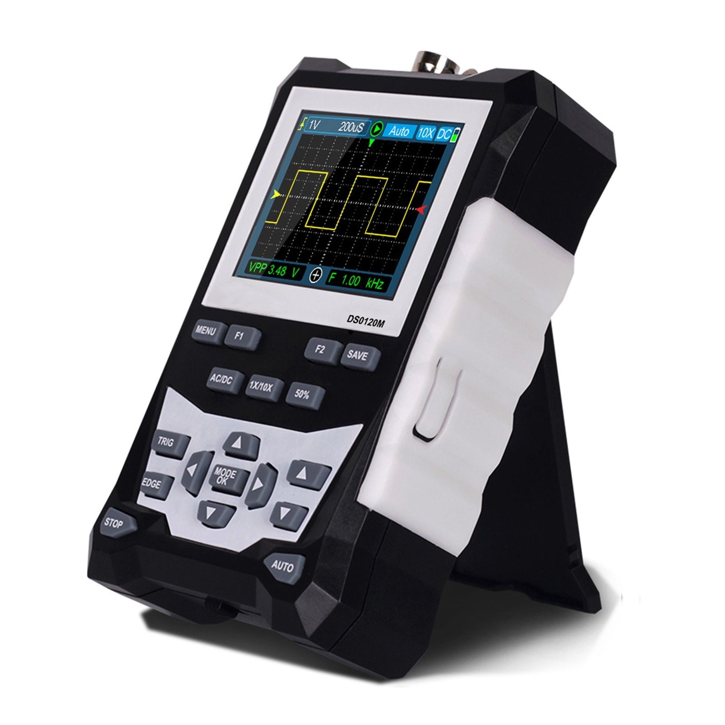 KKmoon DS0120M 120MHz 2.4 TFT Color Screen Digital Oscilloscope, 320x240 Resolution, 500MSa/s Sampling, Backlit Waveform Storage