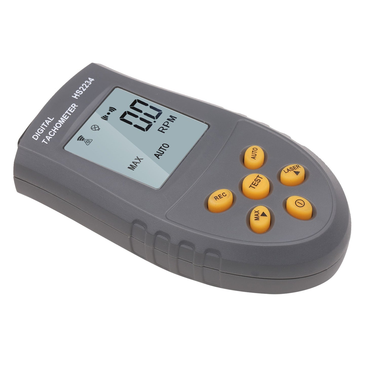 High-Precision Portable Laser Digital Tachometer with LCD Backlight Display and Automatic/Manual Speed Measurement