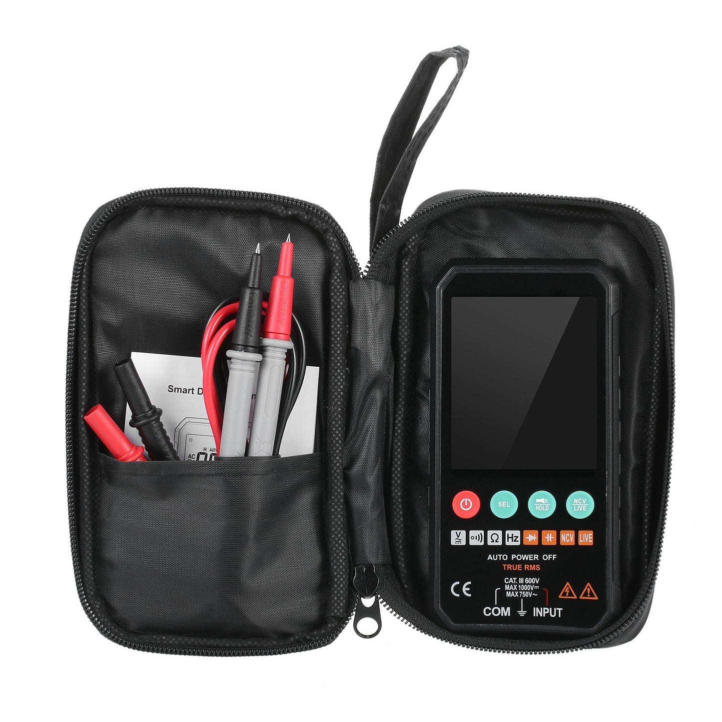 Palm-Size 3.3 LCD Digital Multimeter, 6000 Counts True RMS Universal Meter, Super Slim Design