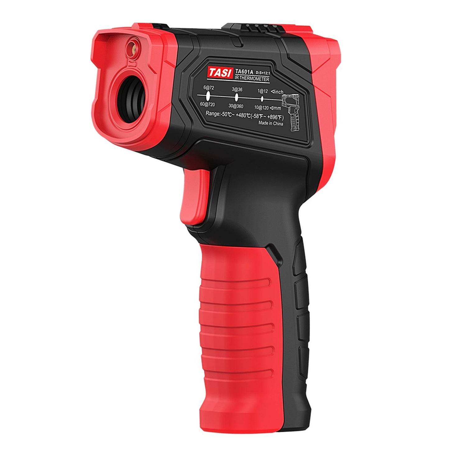 Digital Handheld IR Thermometer - Non-contact Infrared Temperature Tester, 12:1 Pyrometer, LCD Display, -50 to 880℃ (-58 to 1616℉), Centigrade & Fahrenheit