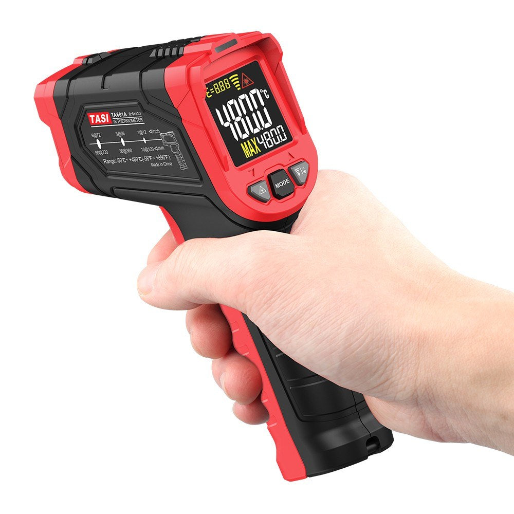 Digital Handheld IR Thermometer - Non-contact Infrared Temperature Tester, 12:1 Pyrometer, LCD Display, -50 to 880℃ (-58 to 1616℉), Centigrade & Fahrenheit