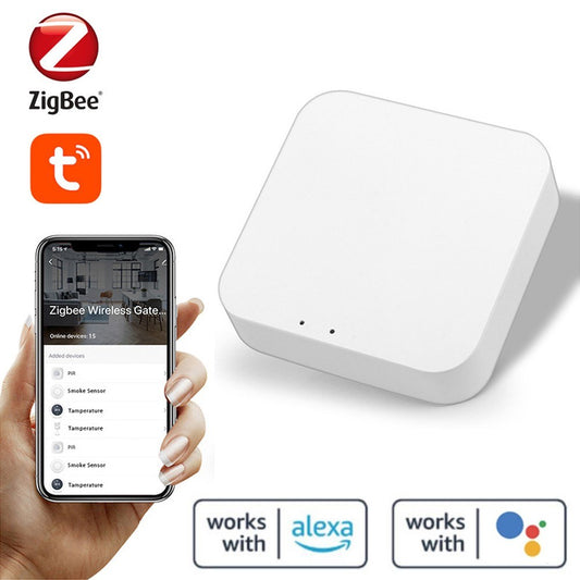 Tuya ZigBee3.0 Smart Home Gateway: Multifunctional Control Hub Compatible with Alexa & Google Home