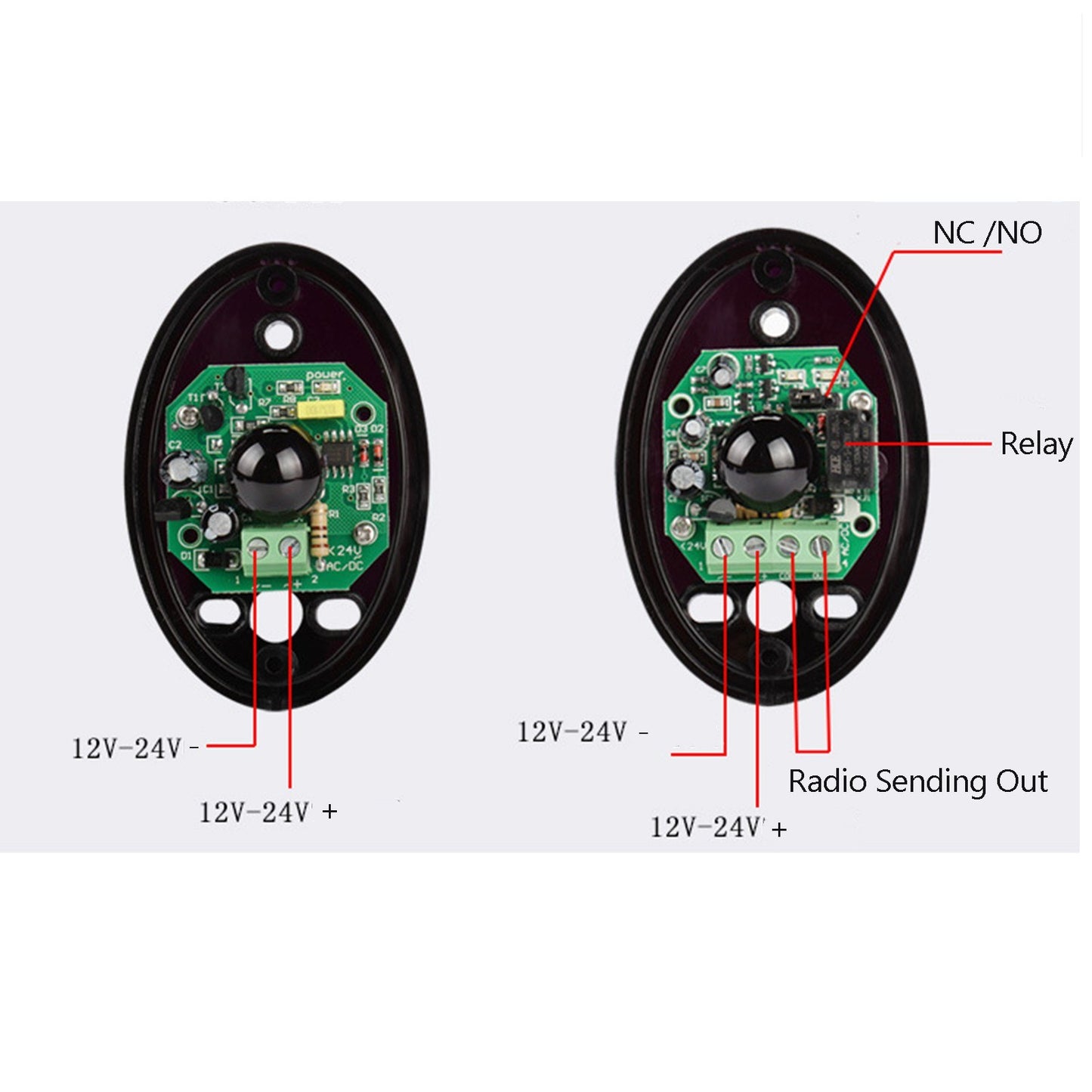 DC12V Infrared Beam Sensor Pair (Transmitter & Receiver)
