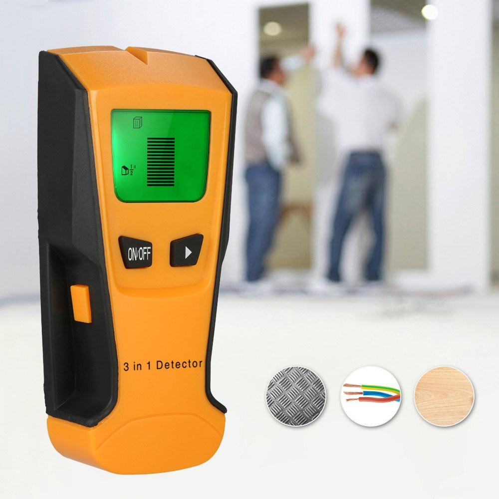 3-in-1 LCD Stud Finder: Multifunctional Wall Scanner for Metal, Wood, AC Wires