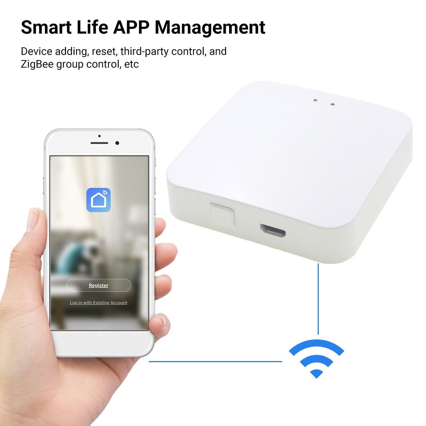 Smart ZigBee Gateway Hub 3.0 - Wireless Remote & Voice Control, Alexa & Google Home Compatible