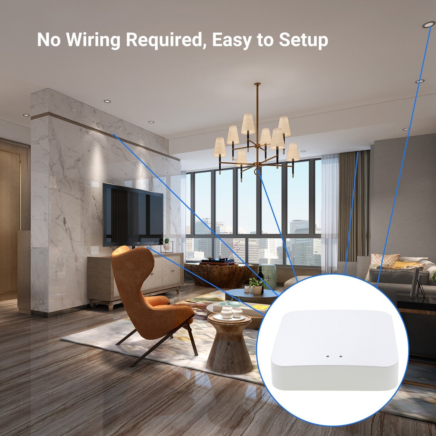 Smart ZigBee Gateway Hub 3.0 - Wireless Remote & Voice Control, Alexa & Google Home Compatible