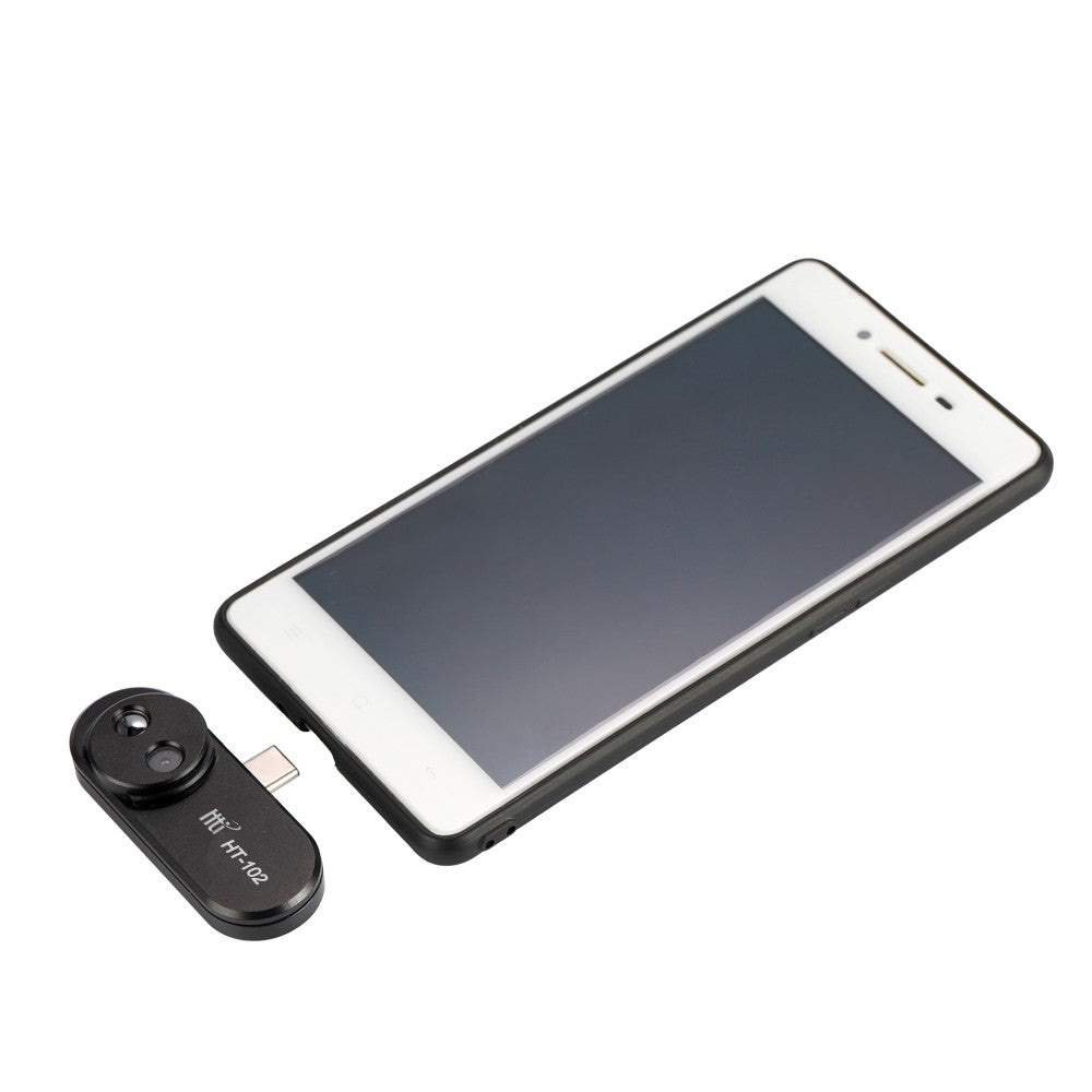 Android-Compatible Infrared Thermal Imager with Center Temperature Display & Adapter