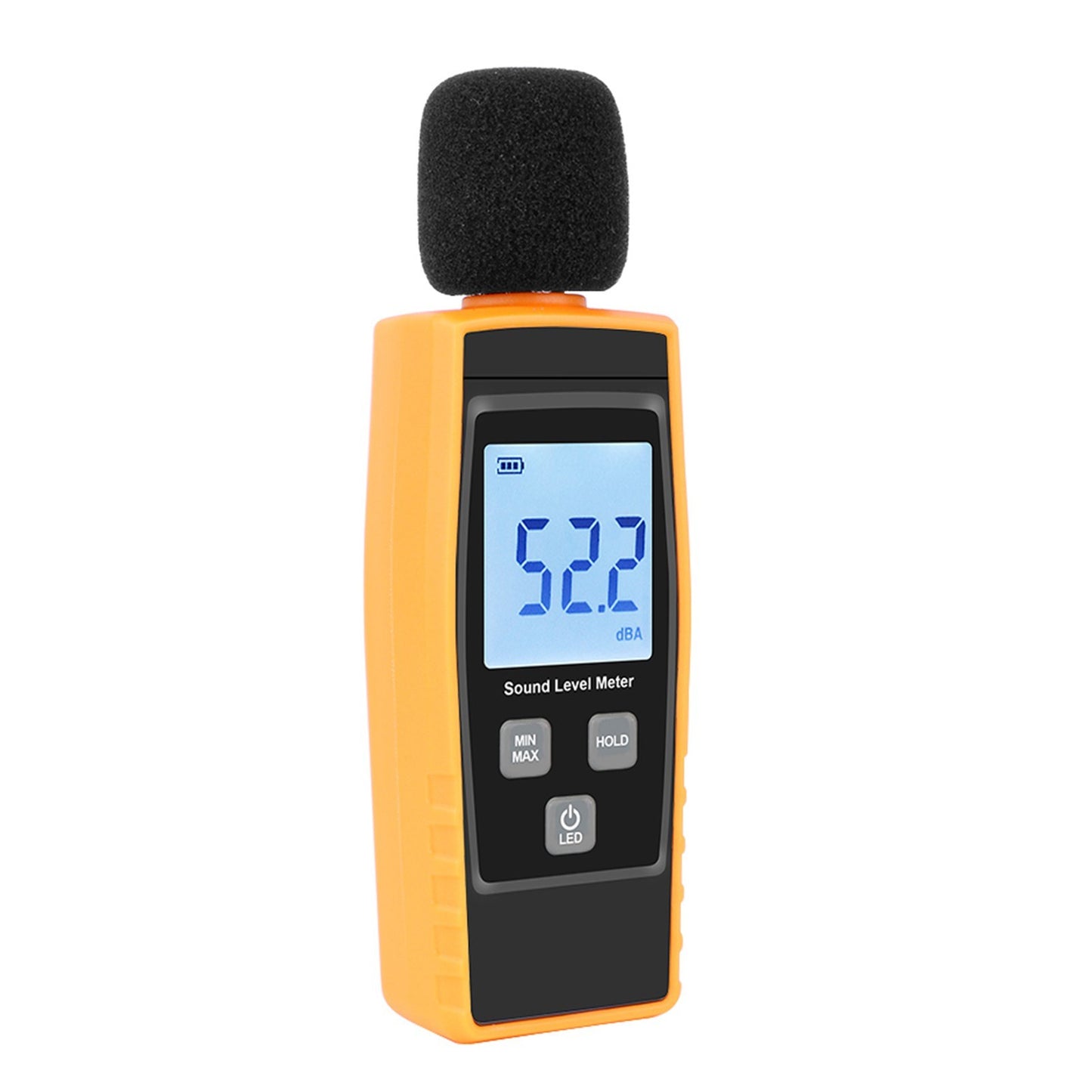 Digital Sound Level Meter 30-130dBA Noise Measuring Tool with Max/Min/Data Hold LCD Display