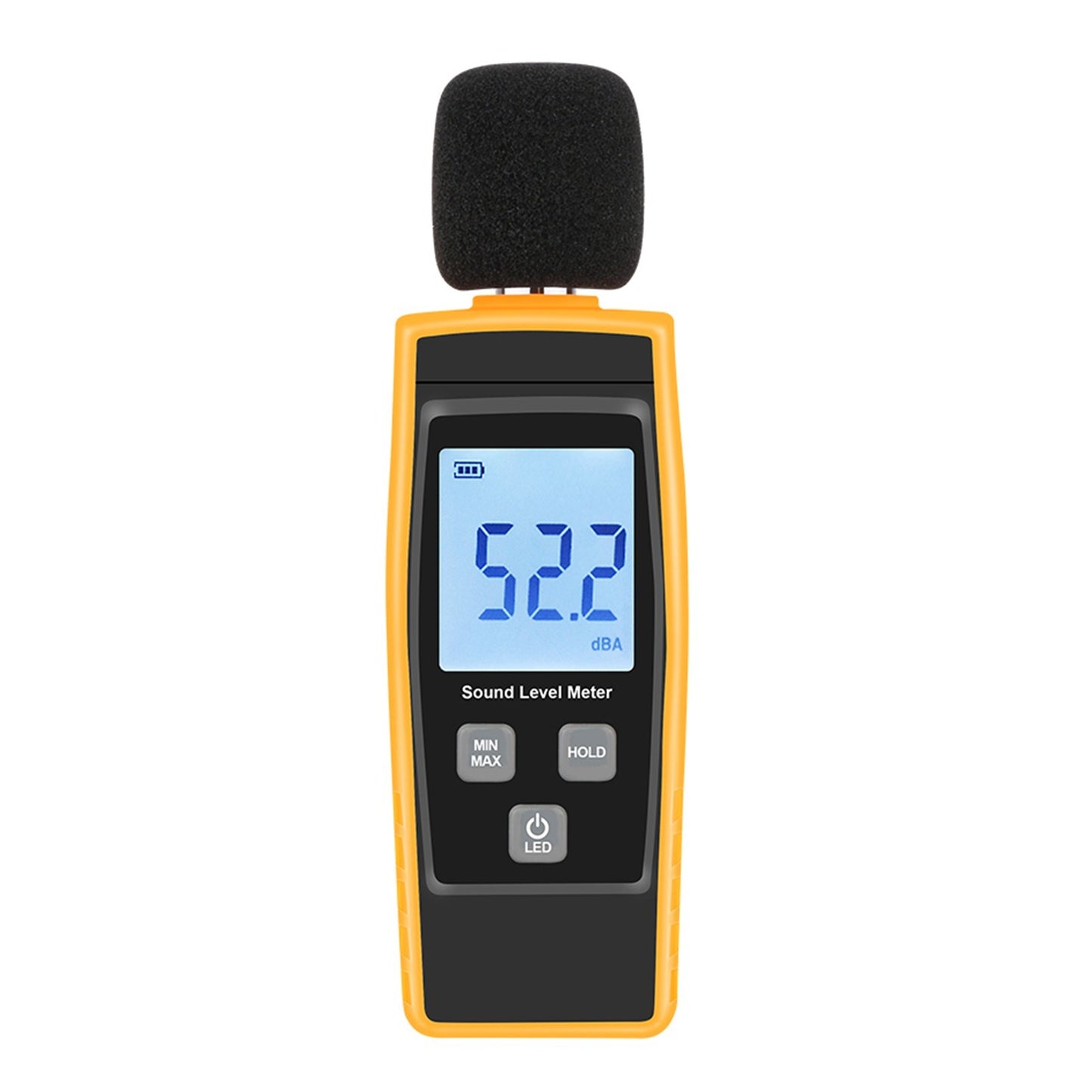 Digital Sound Level Meter 30-130dBA Noise Measuring Tool with Max/Min/Data Hold LCD Display