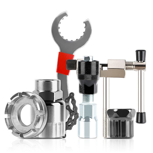 Bicycle Repair Tool Kit: Chain Cutter, Bracket & Flywheel Remover, Bike Wrench