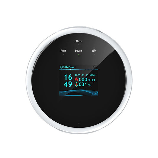 Tuya WiFi Smart Natural Gas Leak Detector, Compatible with Alexa & Google Assistant
