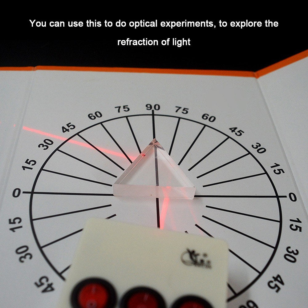 Optical Lens & Prism Set: Laboratory Equipment with Concave & Convex Lenses