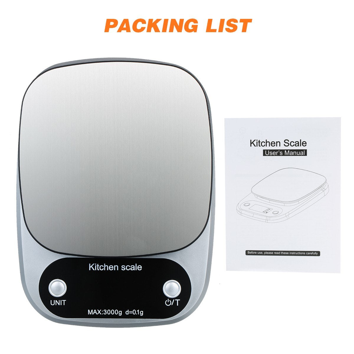 Portable Waterproof 5kg/0.1g High Precision Digital Kitchen Baking Scale