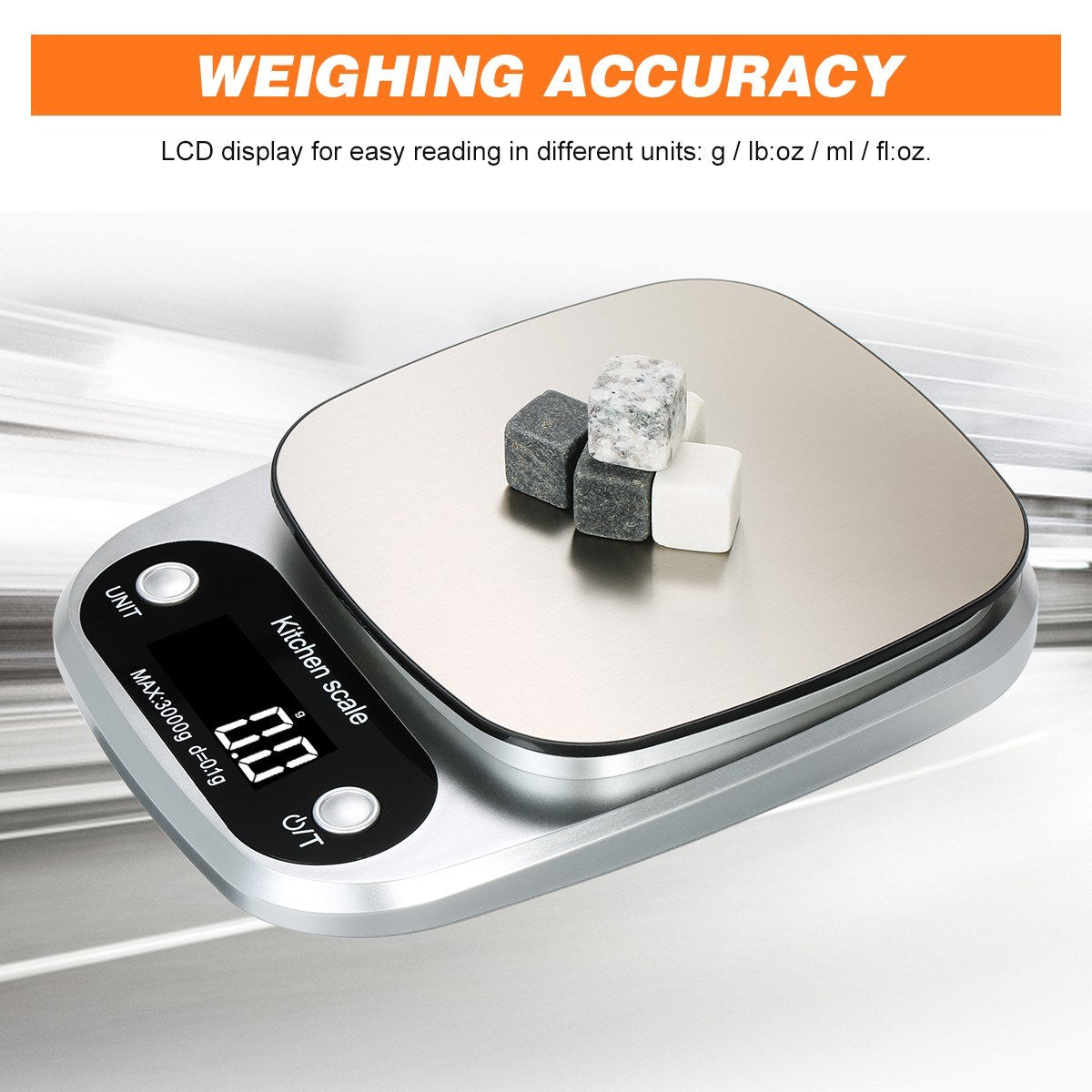 Portable Waterproof 5kg/0.1g High Precision Digital Kitchen Baking Scale