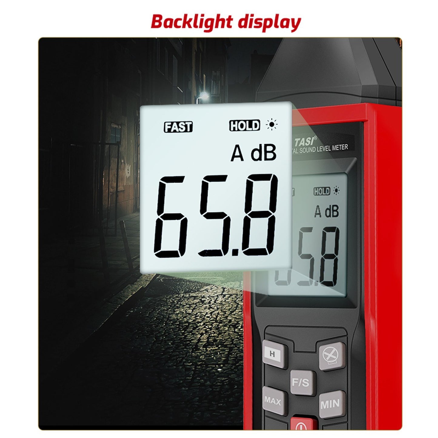 TA8151 Professional Digital Sound Level Meter - High-Precision Handheld Decibel Monitor 30-130dB Noise Tester