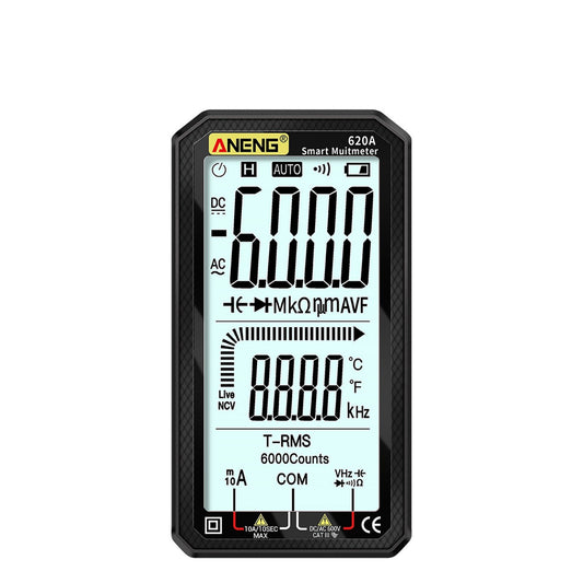 Ultraportable ANENG Digital Multimeter - 4.7 LCD, True-RMS, Auto-Ranging, AC/DC, Amp/Volt/Ohm, Capacitance, Continuity, Temperature, Frequency, Diode & NCV Tester for Electronics & HVAC