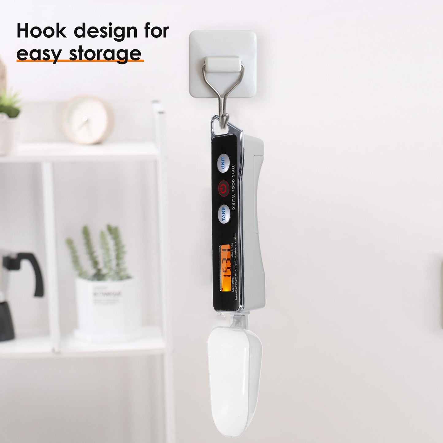 KKmoon Digital Kitchen Spoon Scale with Tare Function, 0.05g-500g Capacity, Supports g/oz/gn/ct/dwt Units