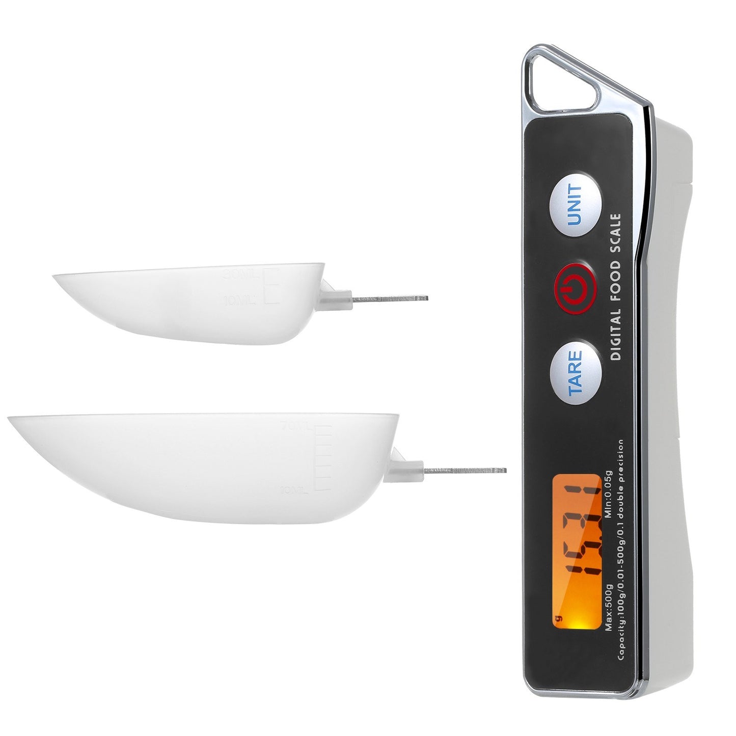 KKmoon Digital Kitchen Spoon Scale with Tare Function, 0.05g-500g Capacity, Supports g/oz/gn/ct/dwt Units