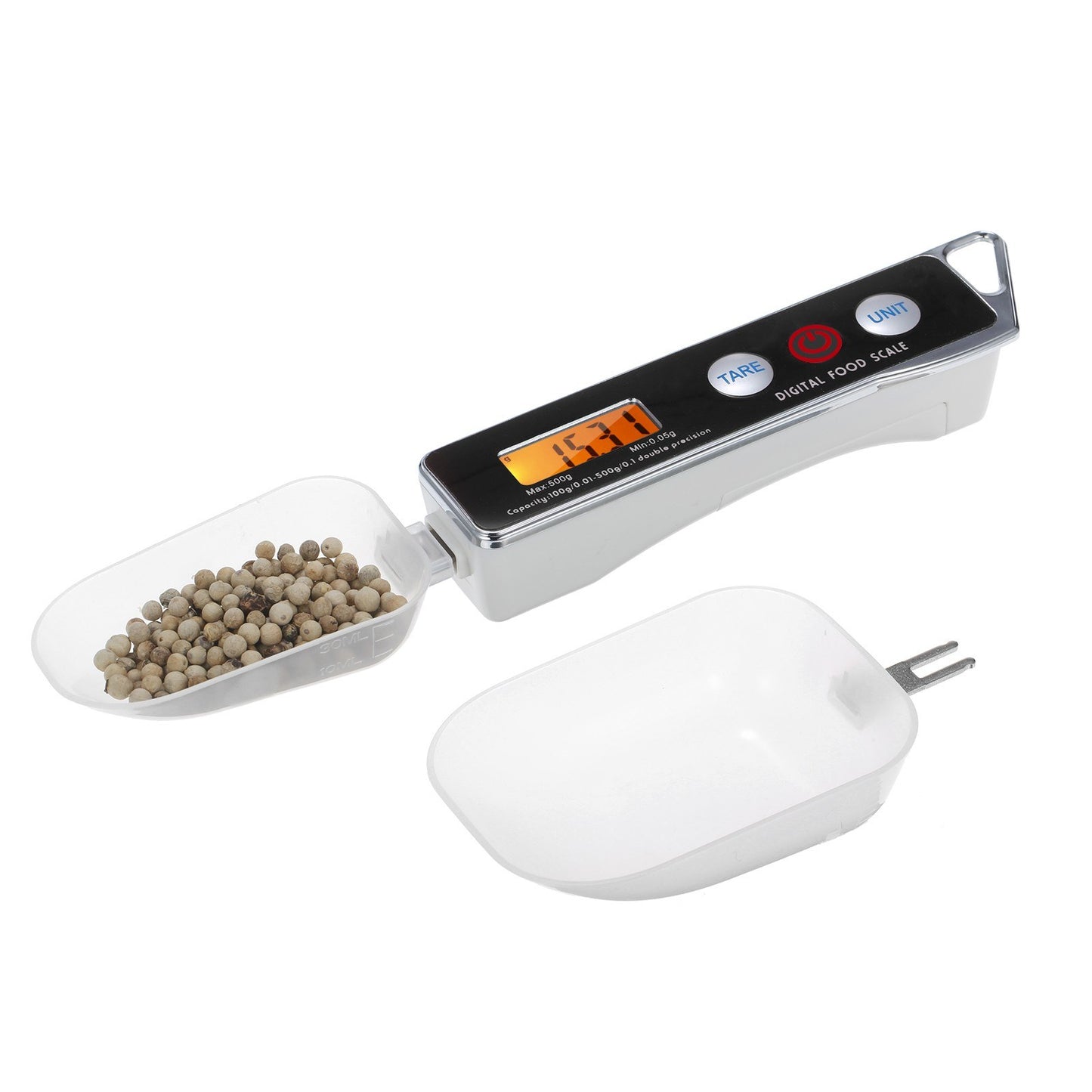 KKmoon Digital Kitchen Spoon Scale with Tare Function, 0.05g-500g Capacity, Supports g/oz/gn/ct/dwt Units