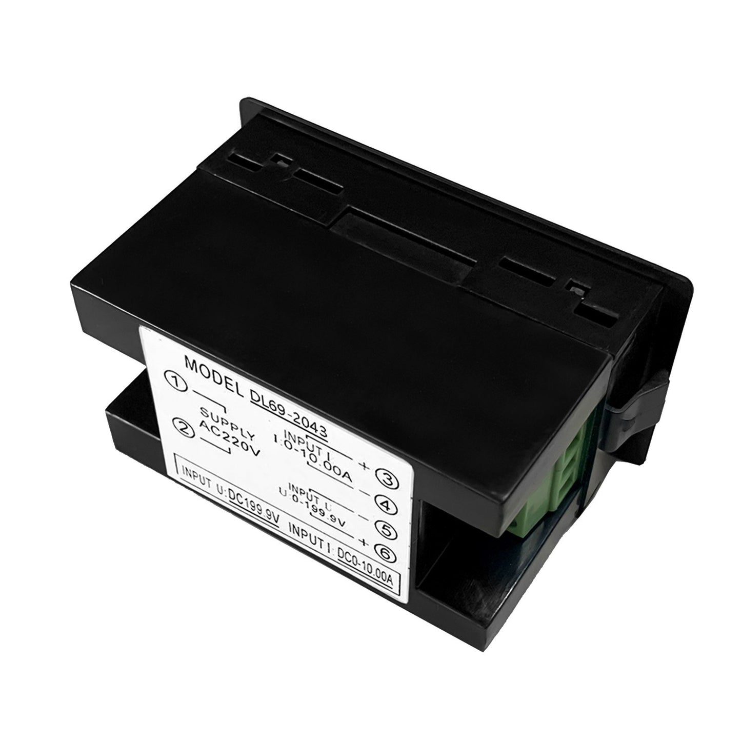 Dual Display Digital Voltmeter Ammeter - Voltage & Current Tester with Red & Green LCD