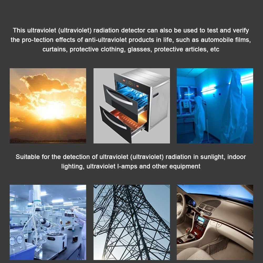 Portable UV Radiation Detector & UVI Meter Tester