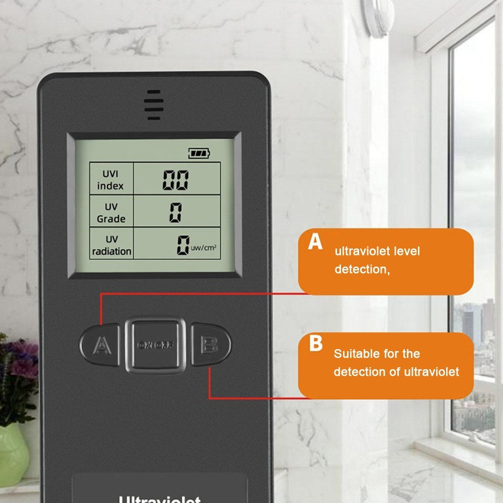 Portable UV Radiation Detector & UVI Meter Tester