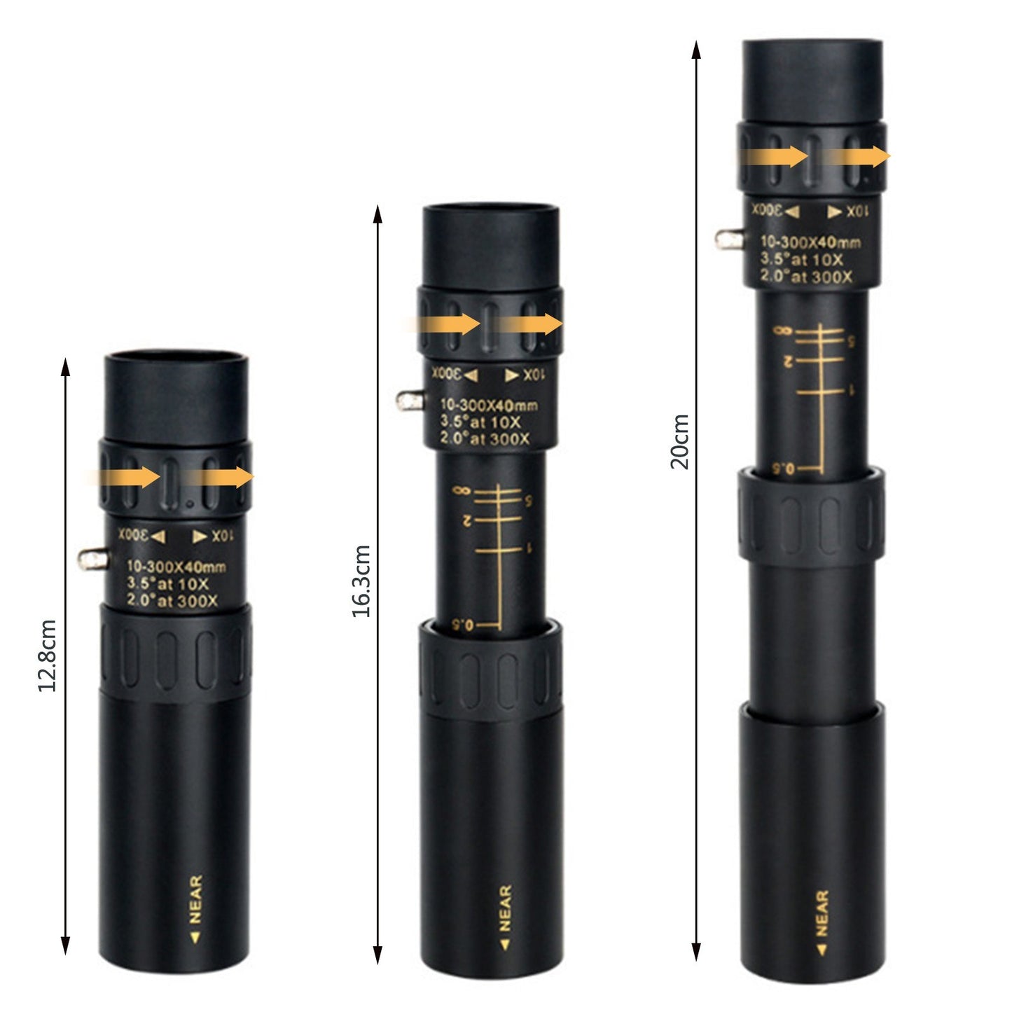 40mm Monocular Telescope 10-300X for Bird Watching, Hunting, Camping, Hiking, Traveling