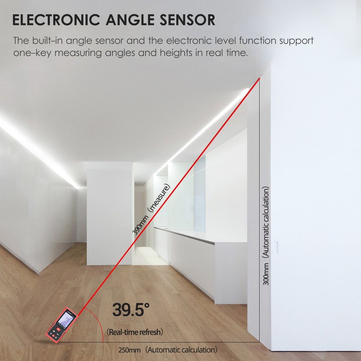 Portable SNDWAY 70M Laser Distance Meter - High Precision Digital Rangefinder & Infrared Ruler