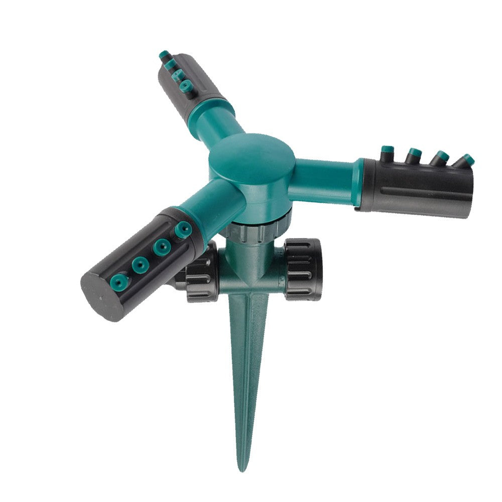 KKmoon 360° Rotating Sprinkler with Adjustable Nozzle and Three-arm Sprayer for Garden Lawn Irrigation