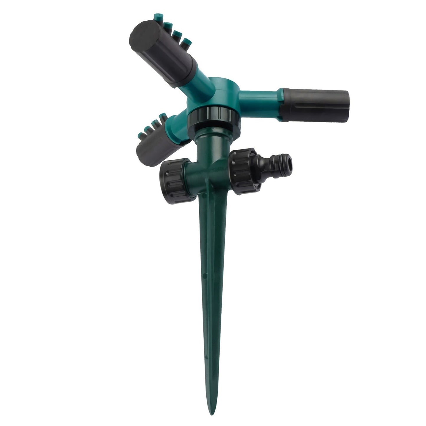 KKmoon 360° Rotating Sprinkler with Adjustable Nozzle and Three-arm Sprayer for Garden Lawn Irrigation