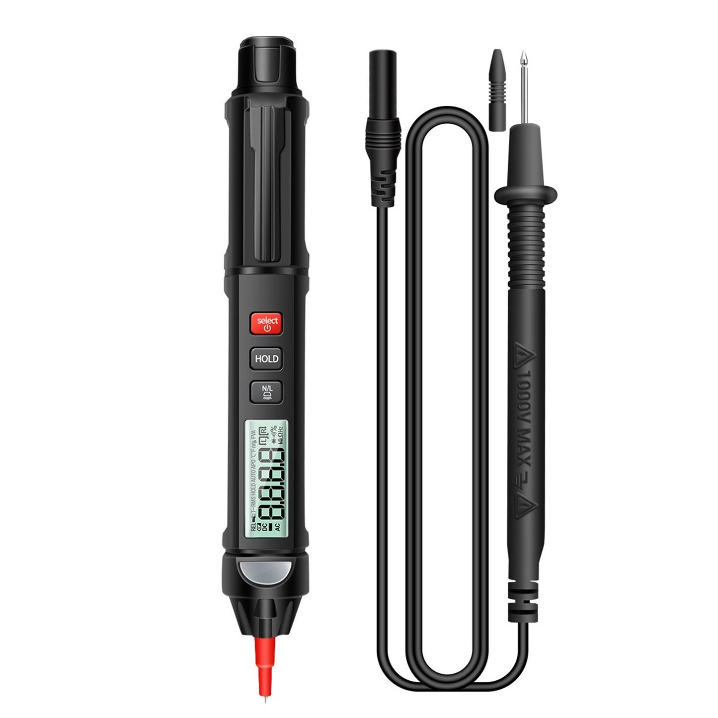 ANENG A3007 6000-Count Digital Pen Multimeter - LCD Backlit Display, NCV, Auto-off, Multifunction Testing for Voltage, Current, Resistance, Capacitance & Diode Continuity