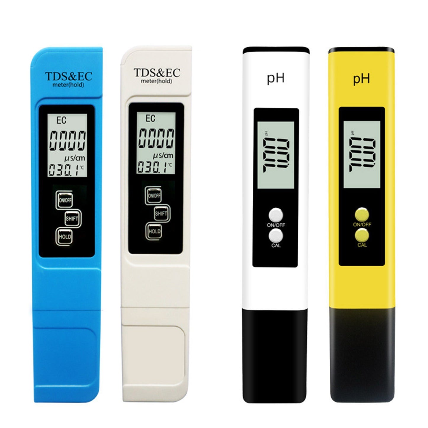 Digital pH Meter and EC&TDS Conductivity Pen for Water Quality Testing