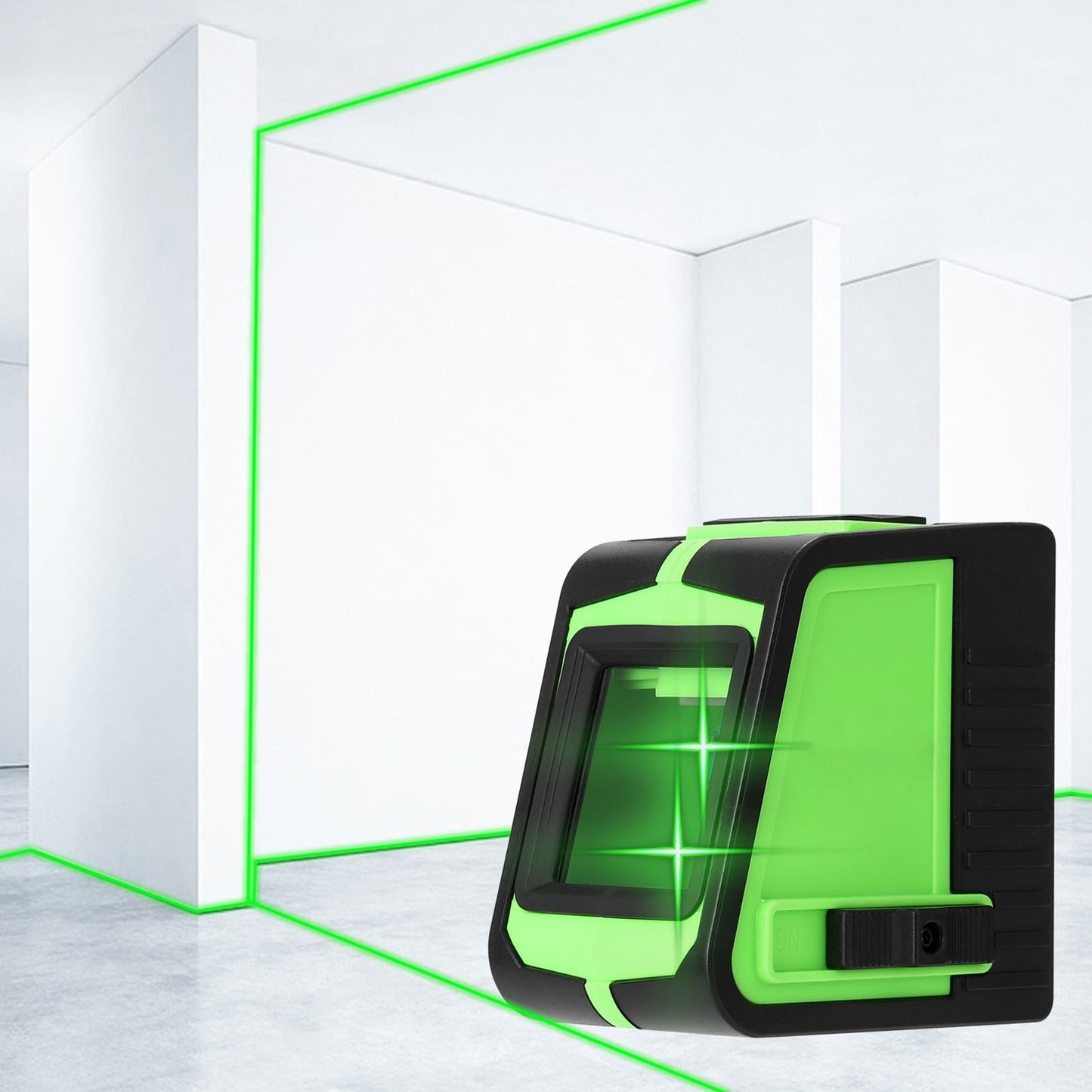 KKmoon 2-Line Laser Level with Large Window & Sound Alarm Function