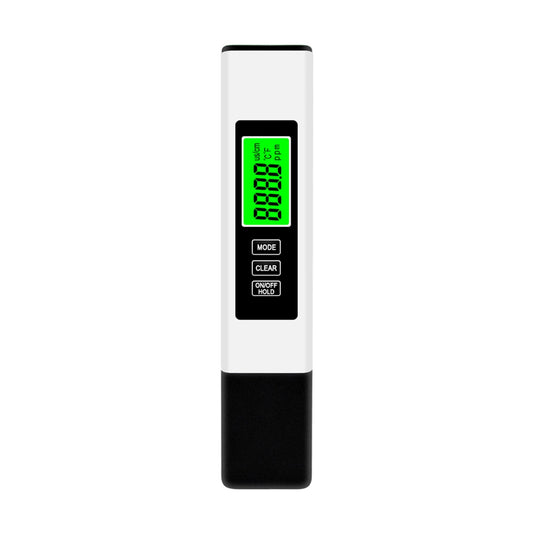 KKmoon 3-in-1 Water Quality Tester: TDS/EC/Temperature Meter with Data Hold & Backlight Display - White